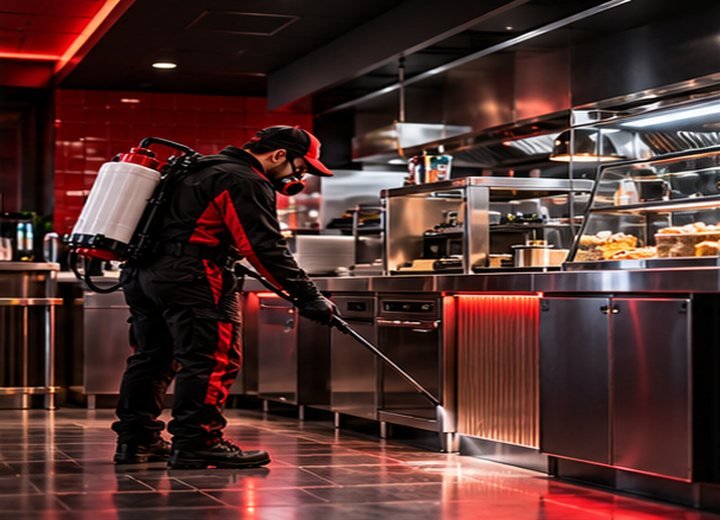 Control de plagas para negocios de comida y áreas de preparación